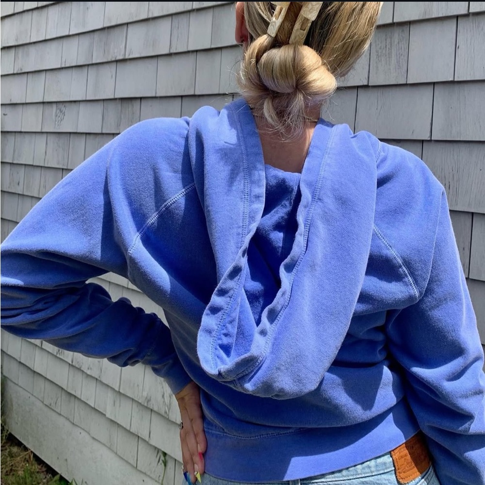 Comfort Colors Waterville Valley Indigo Hoodie - Picture 4 of 5